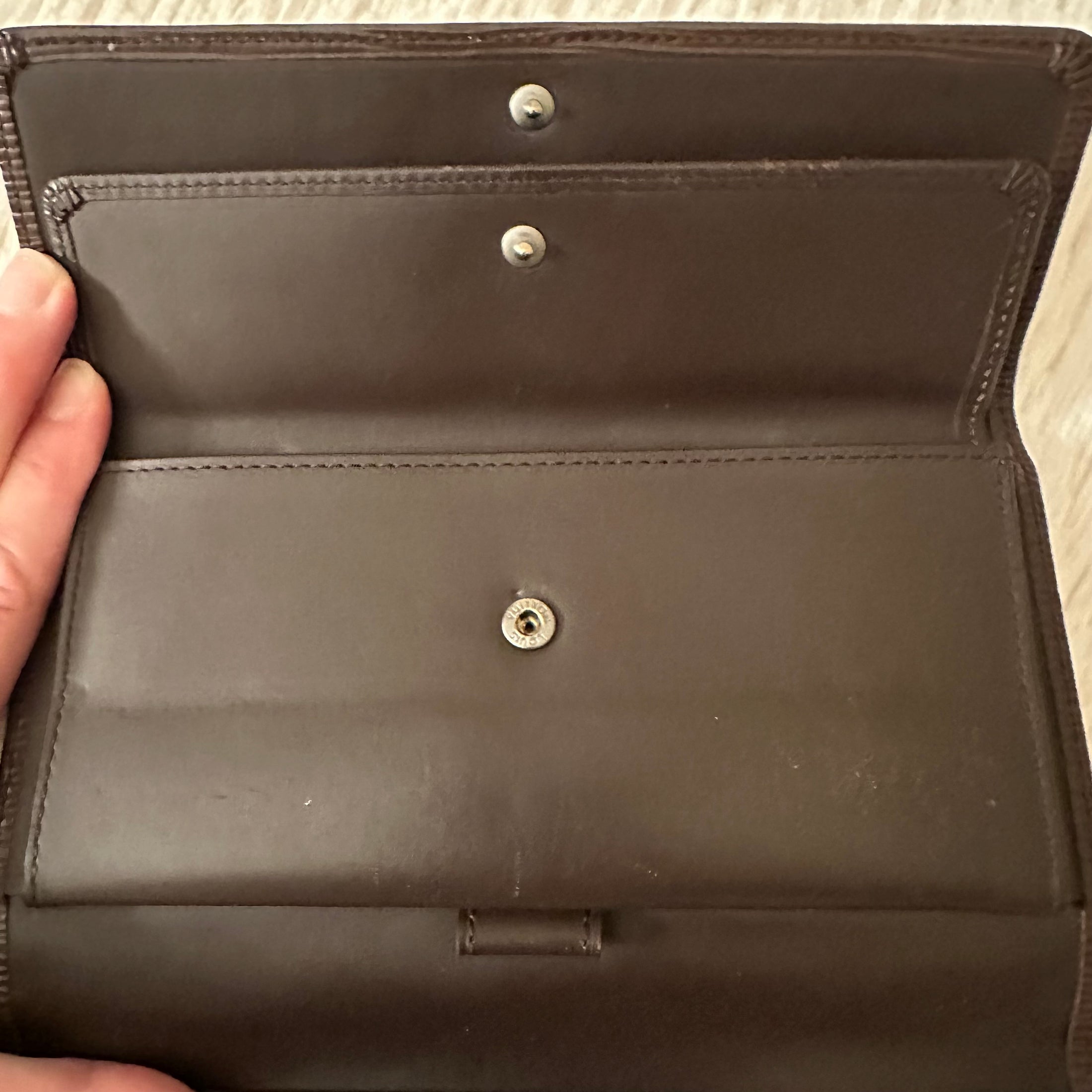 International Wallet in Brown Epi Leather